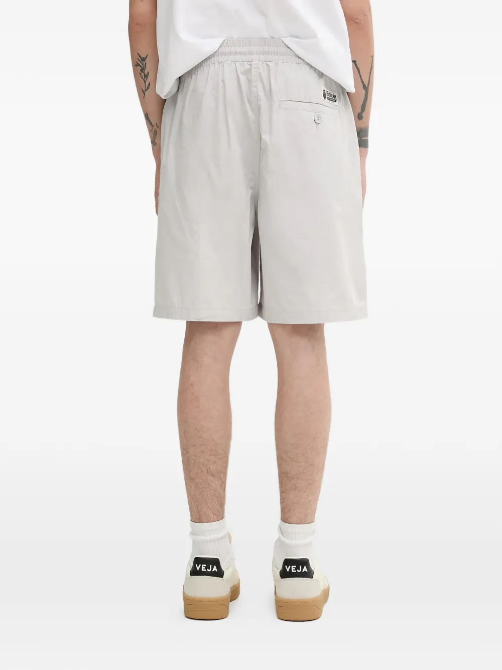 A BATHING APE One Point Ctn shorts met trekkoord Grijs