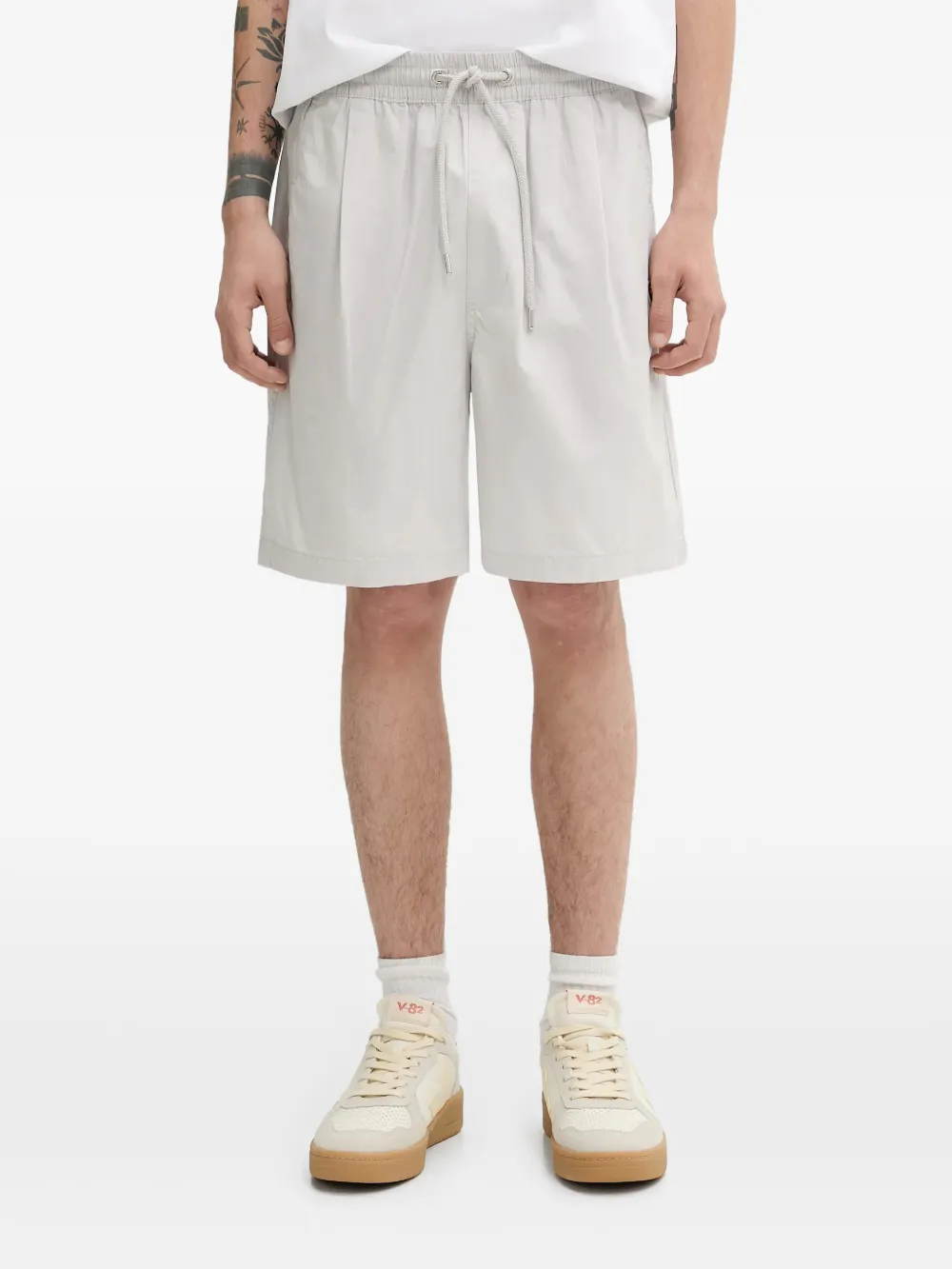 A BATHING APE® One Point Ctn drawstring shorts | Grey | Image 1