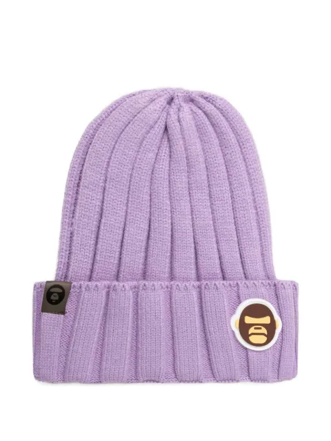 AAPE BY *A BATHING APE® Aldo ribbed logo-patch beanie