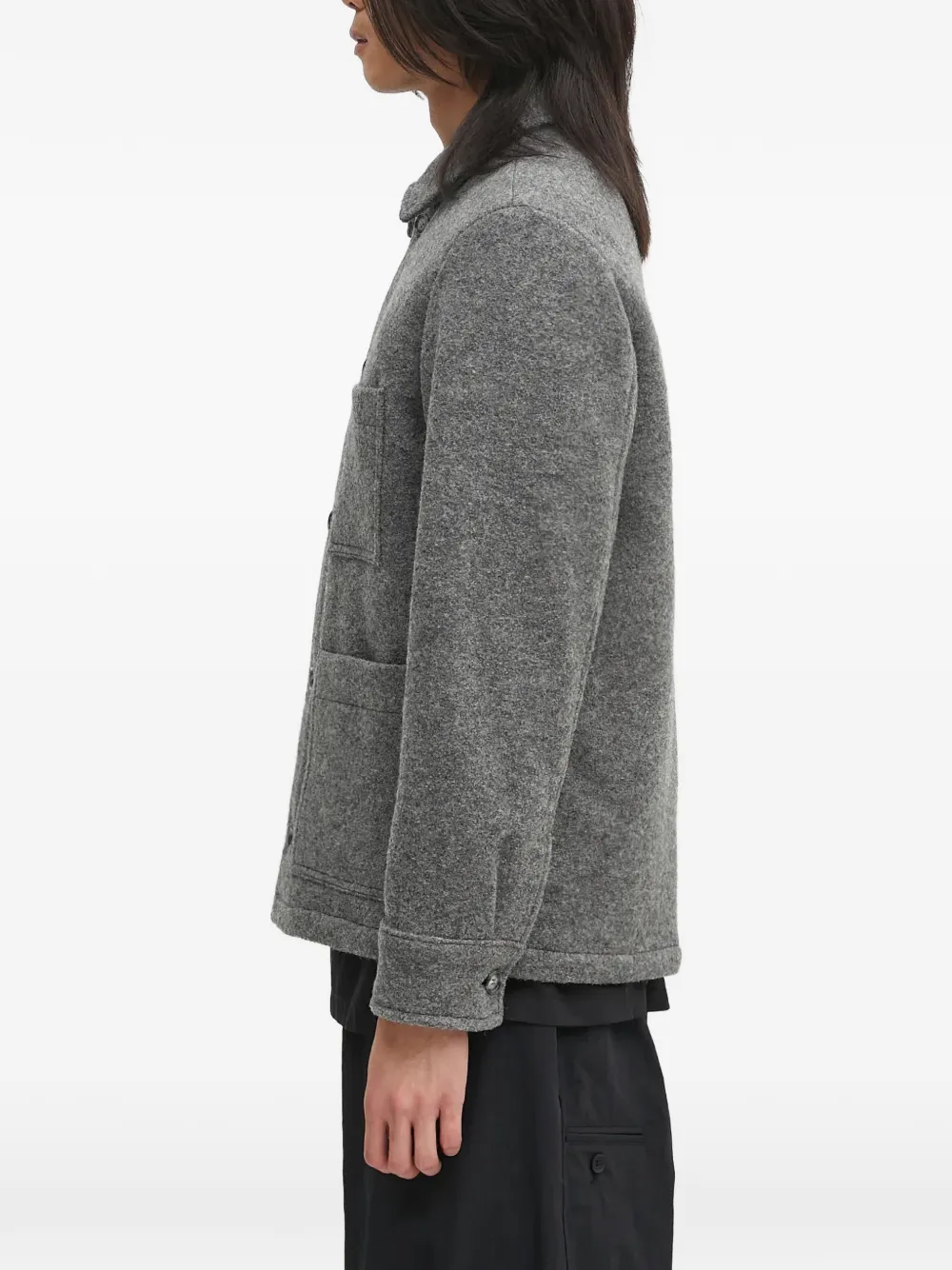  A.p.c. Button-fastening Shirt Jacket - Grey 