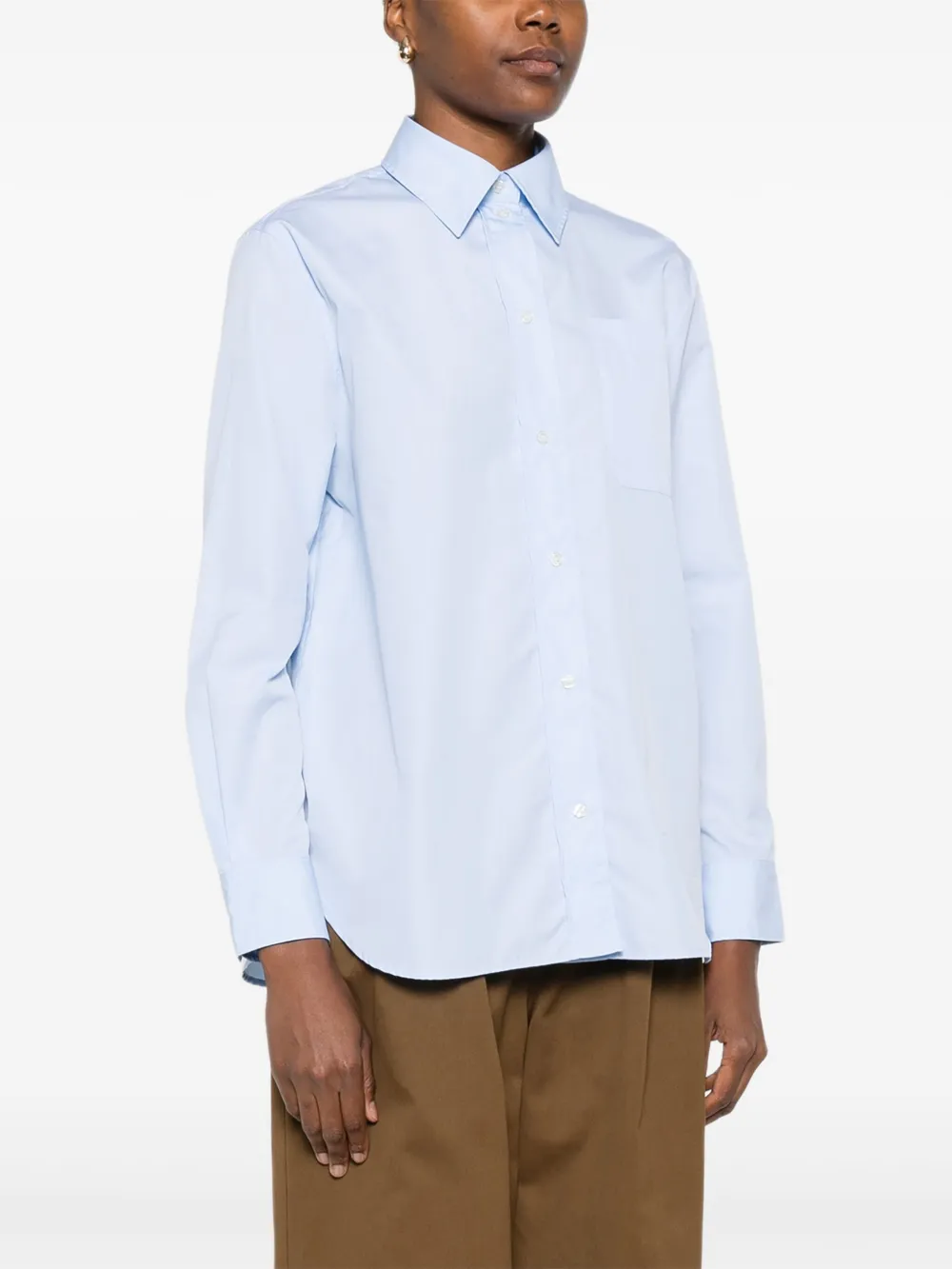 Soeur Blouse verfraaid met saffier Blauw