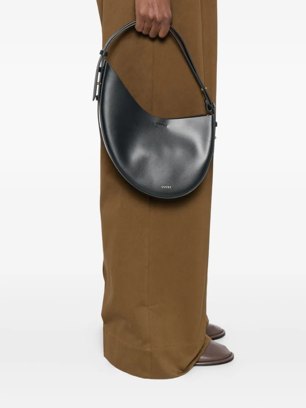 Soeur Crescent-shape Leather Shoulder Bag