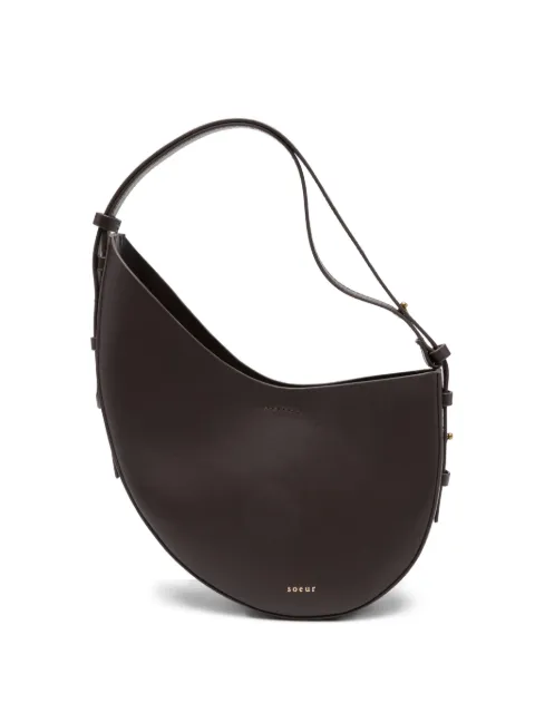 Soeur crescent-shape leather shoulder bag
