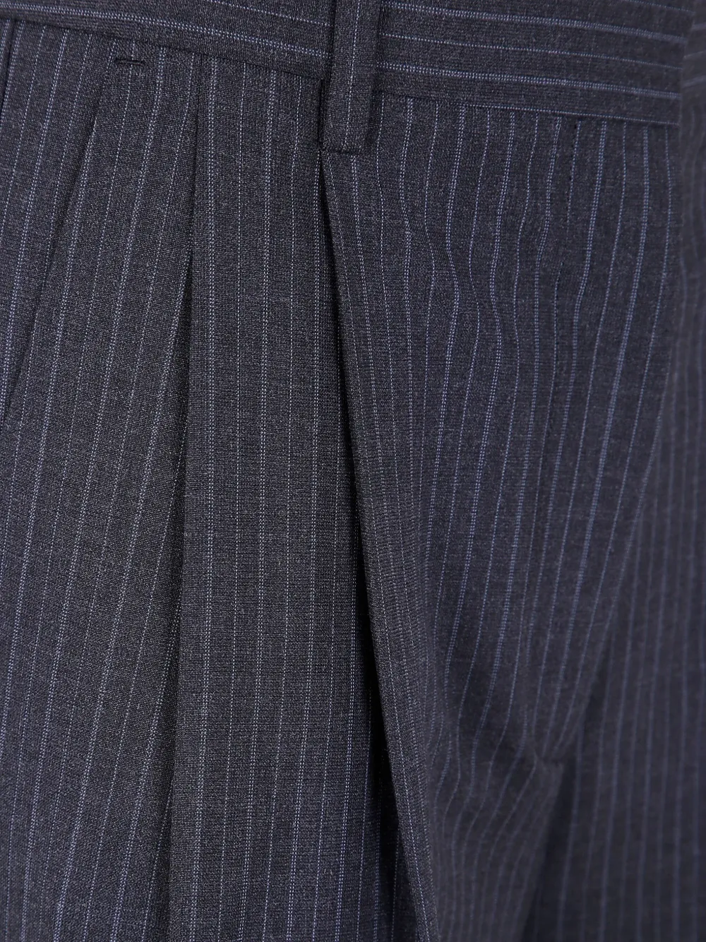 Filippa K Darcey Pinstripe Pleated Trousers In Blue