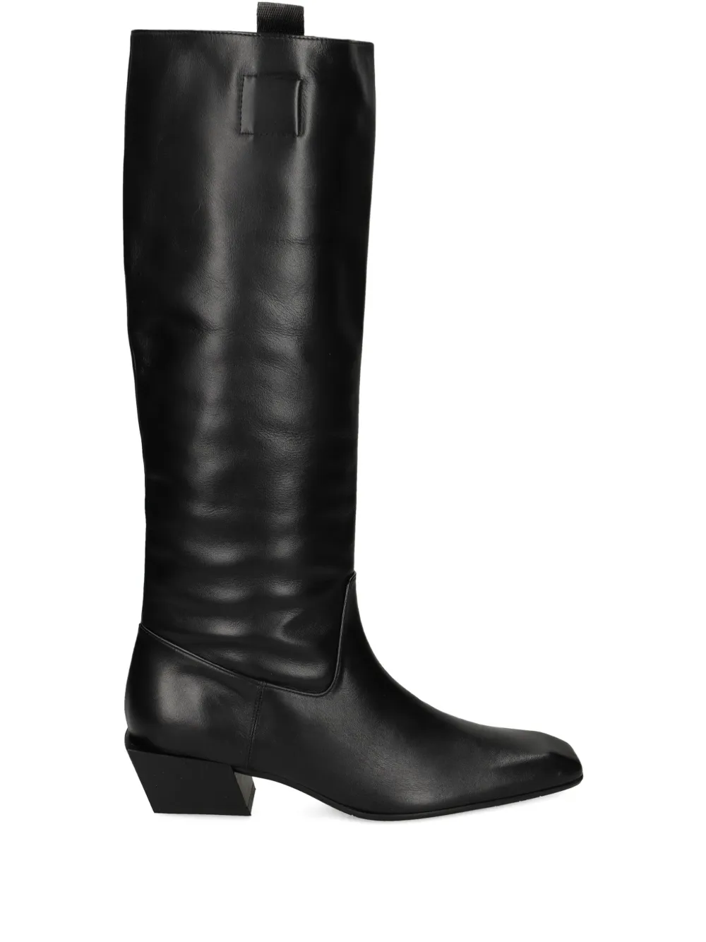 Ras Knee-high Square-toe Boots In Black