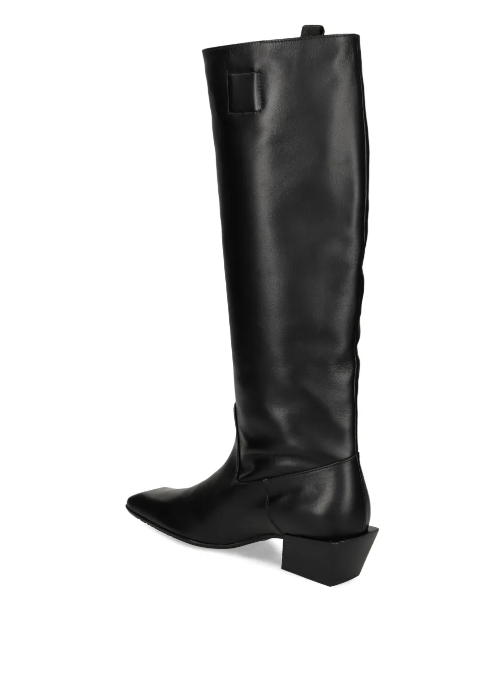 Ras Knee-high Square-toe Boots In Black
