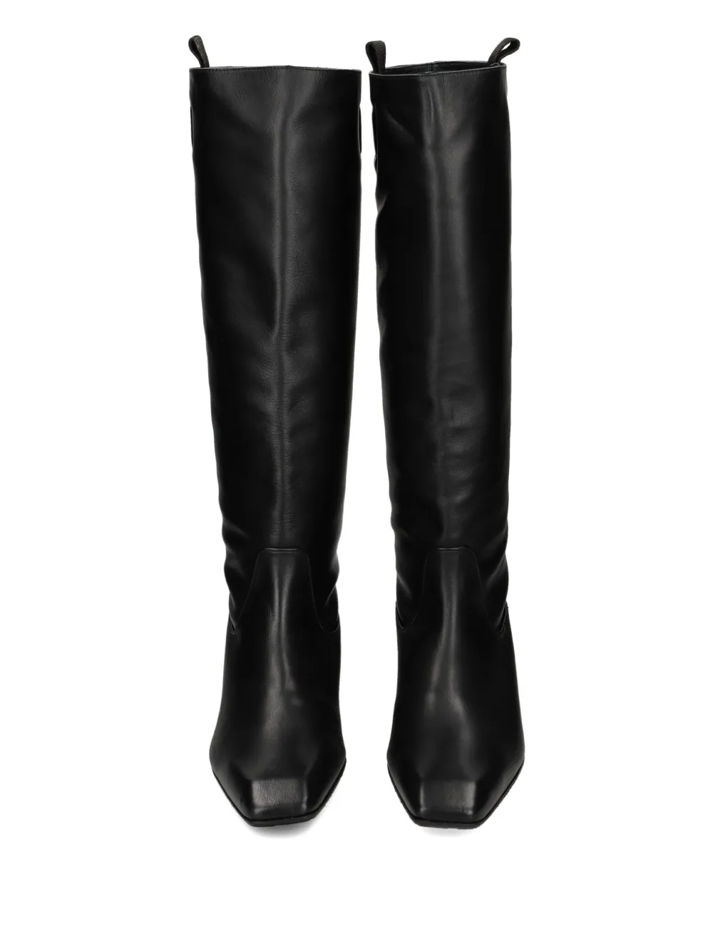Ras Knee-high Square-toe Boots In Black