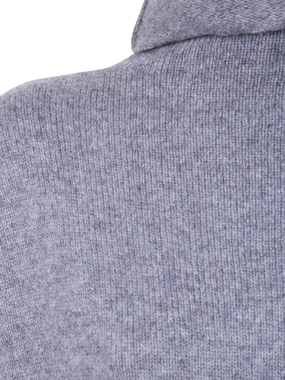 Kujten Tila Long Sleeve Turtleneck Knit Sweater In Gray