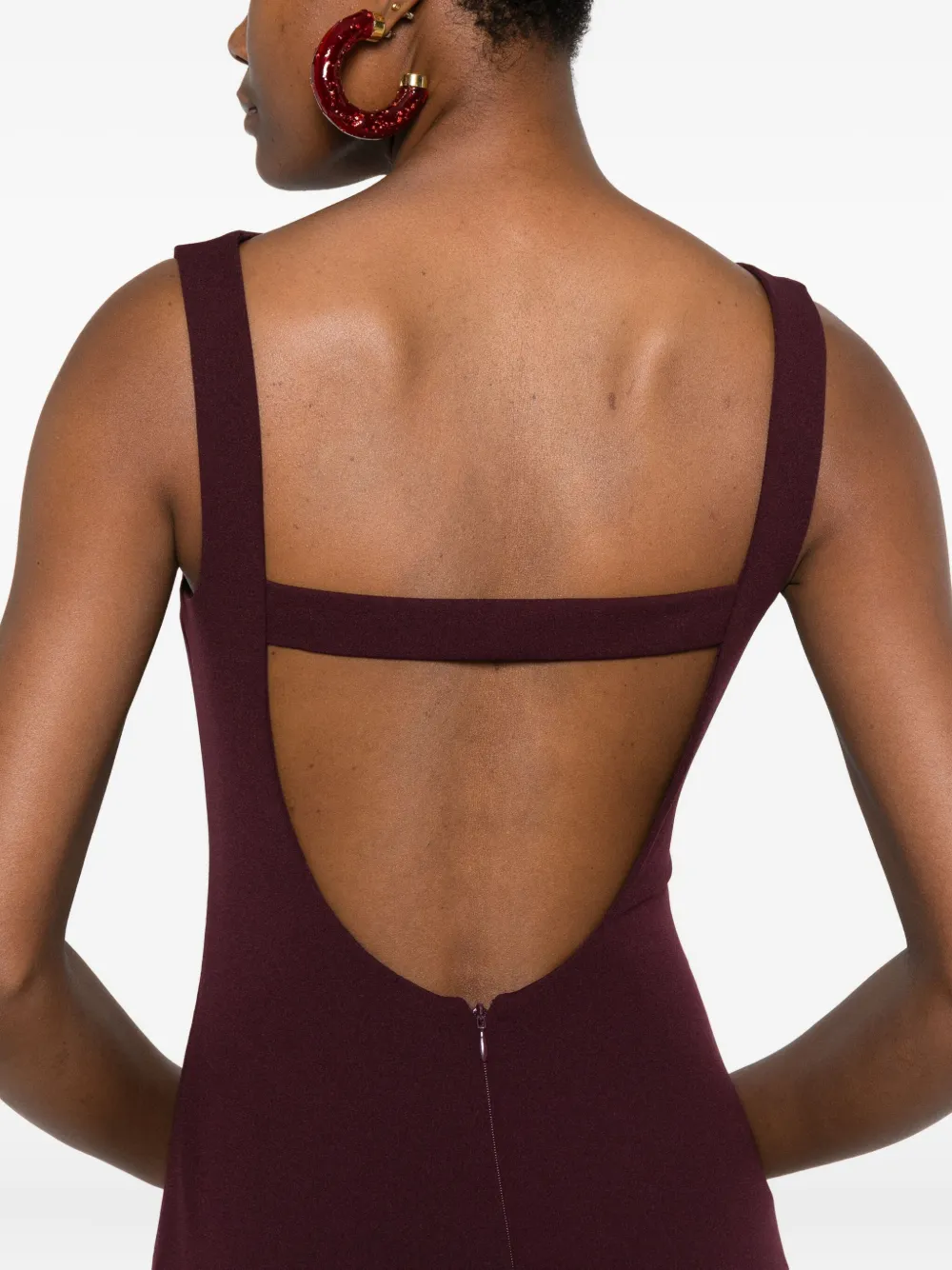 Solace London Imogen mouwloze maxi-jurk Paars