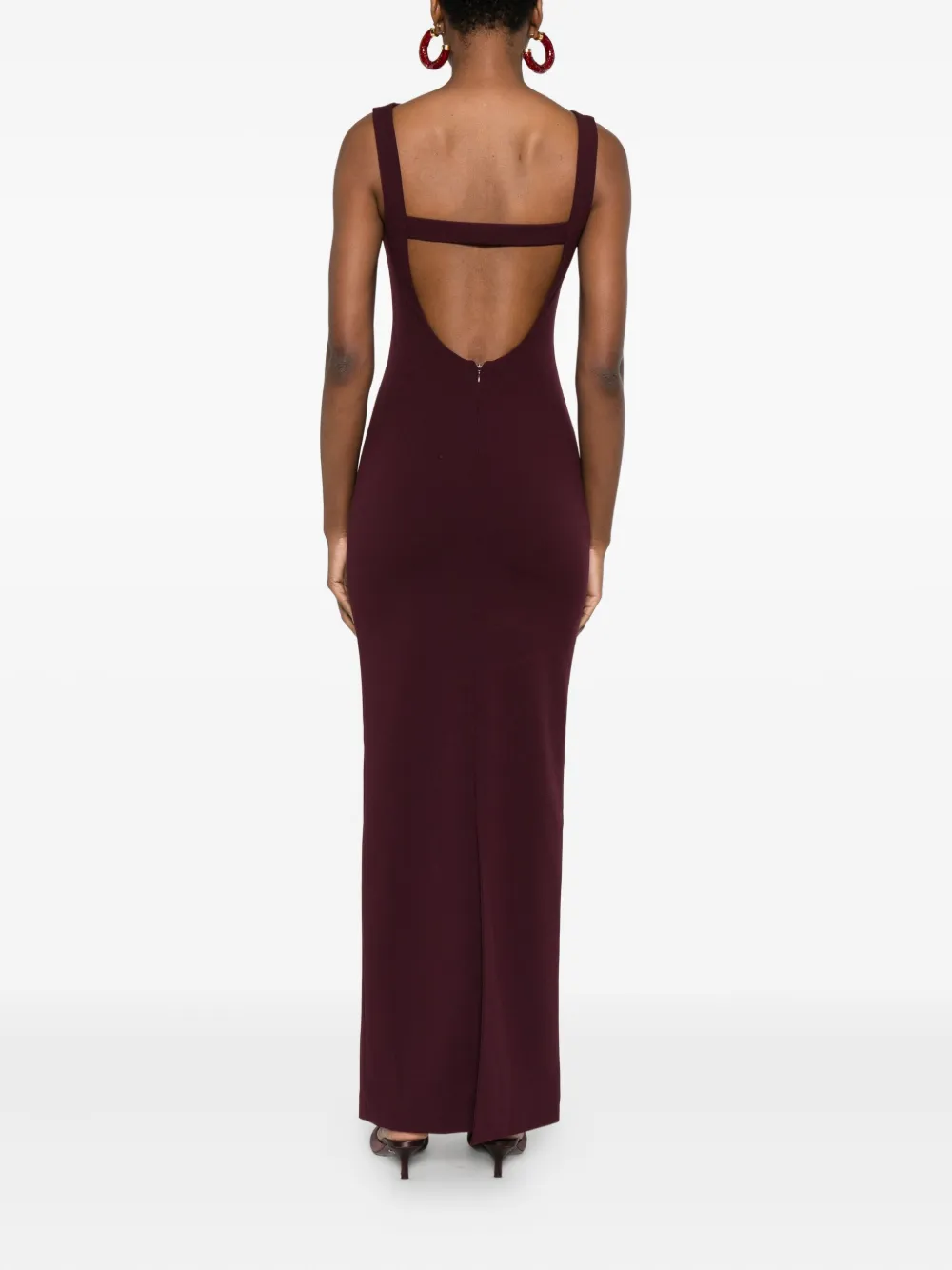 Solace London Imogen mouwloze maxi-jurk Paars