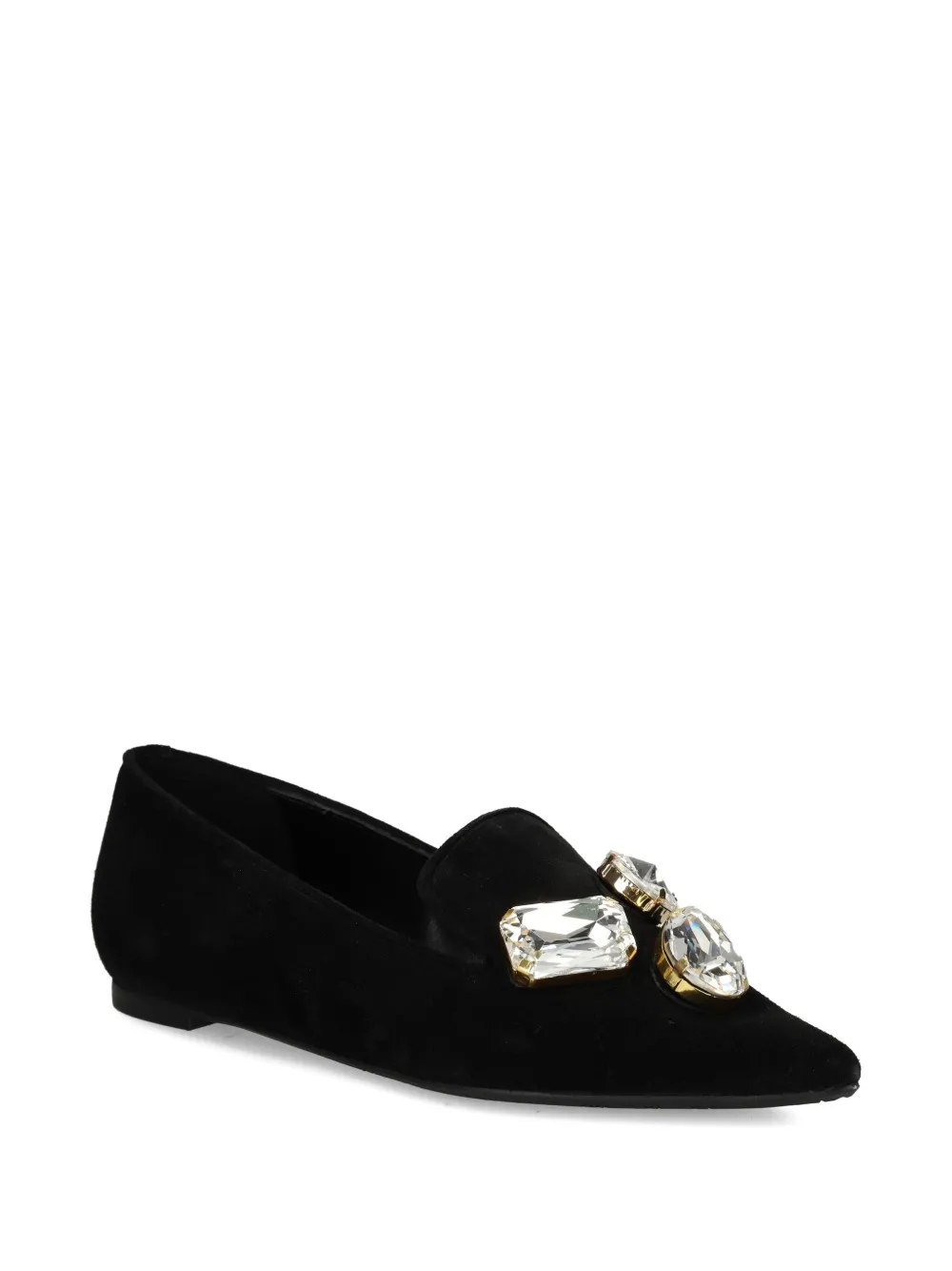 Ras pointed-toe crystal-embellished loafers | Image 2