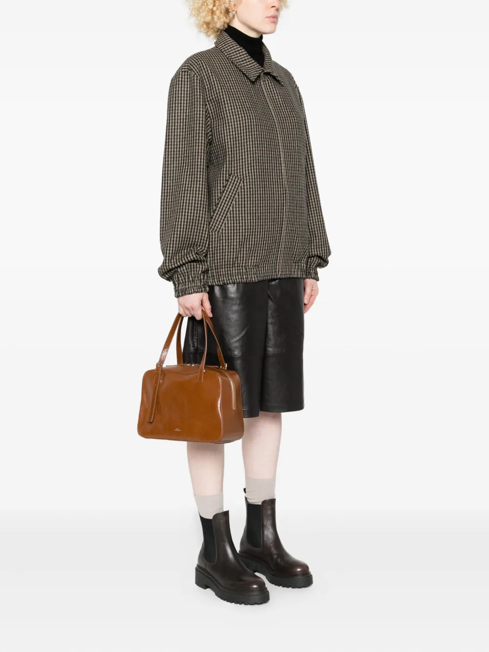 A.P.C. Schoudertas met gesp - Bruin