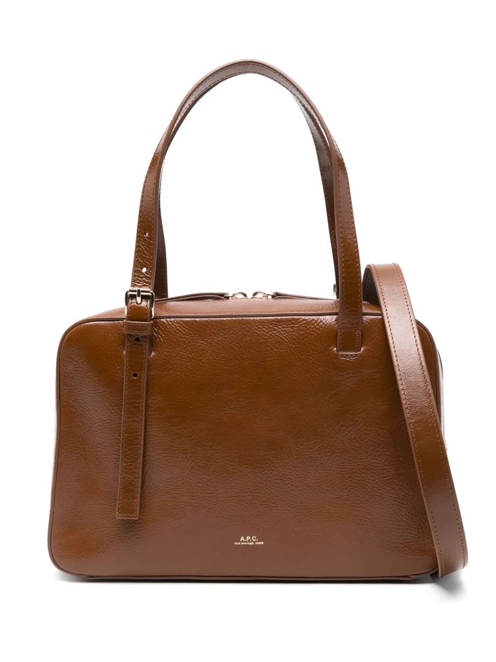 A.P.C. バックル ショルダーバッグ - ブラウン A.P.C. バックル ショルダーバッグ - ブラウン