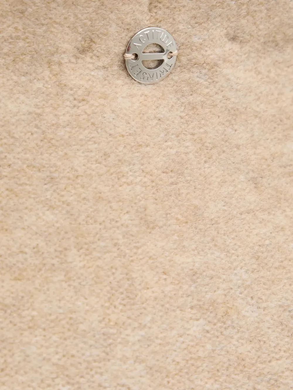 Twinset Faux Pearl-embellished Mini Skirt In Neutral