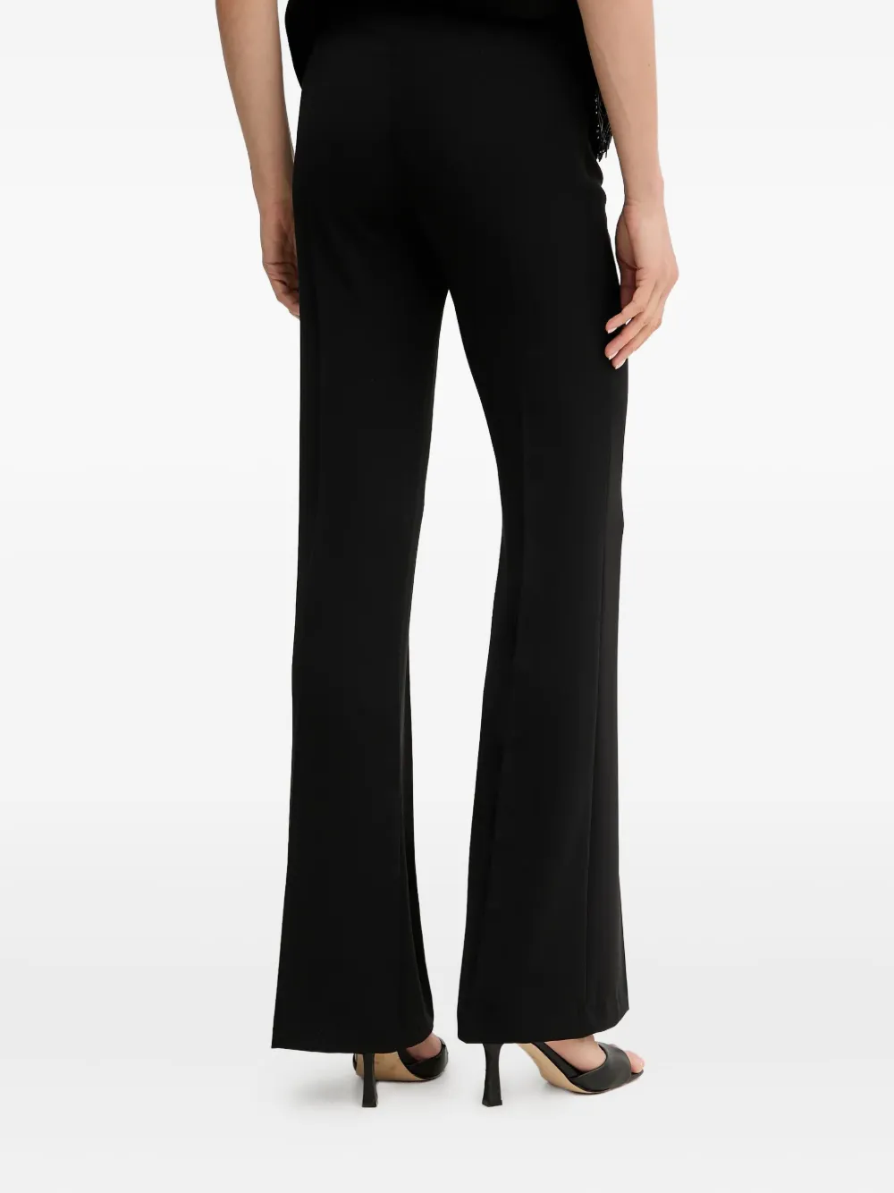 TWINSET Broek met logoplakkaat Zwart