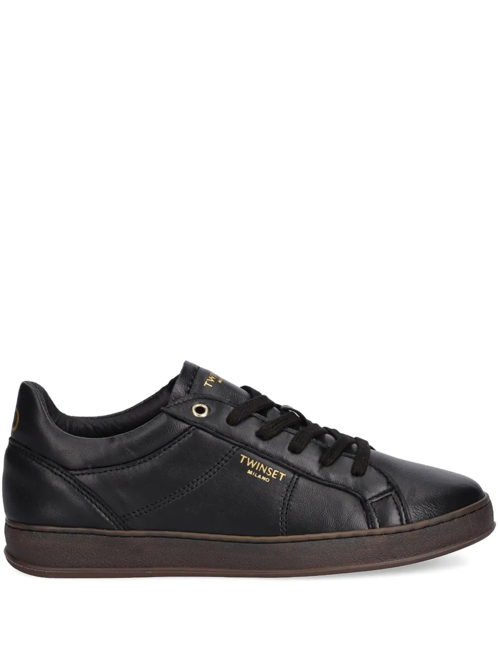 Twinset Logo-print Sneakers In Black
