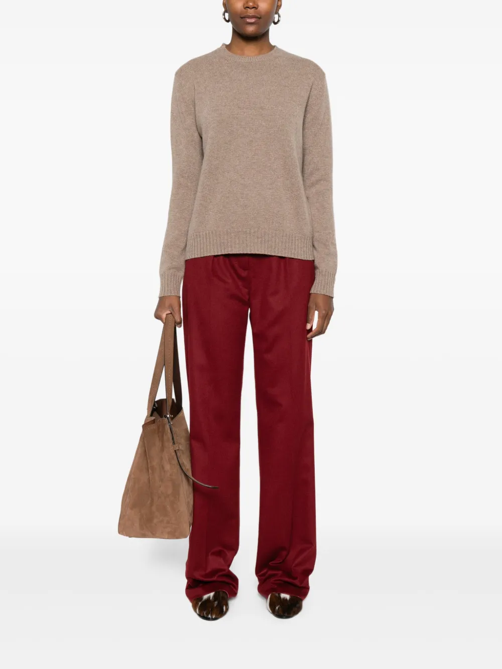 Max Mara round-neck cashmere sweater | Knitted Sweaters | Image 2