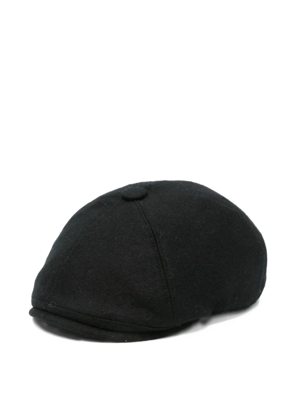 Fedeli Wool Beret In Black