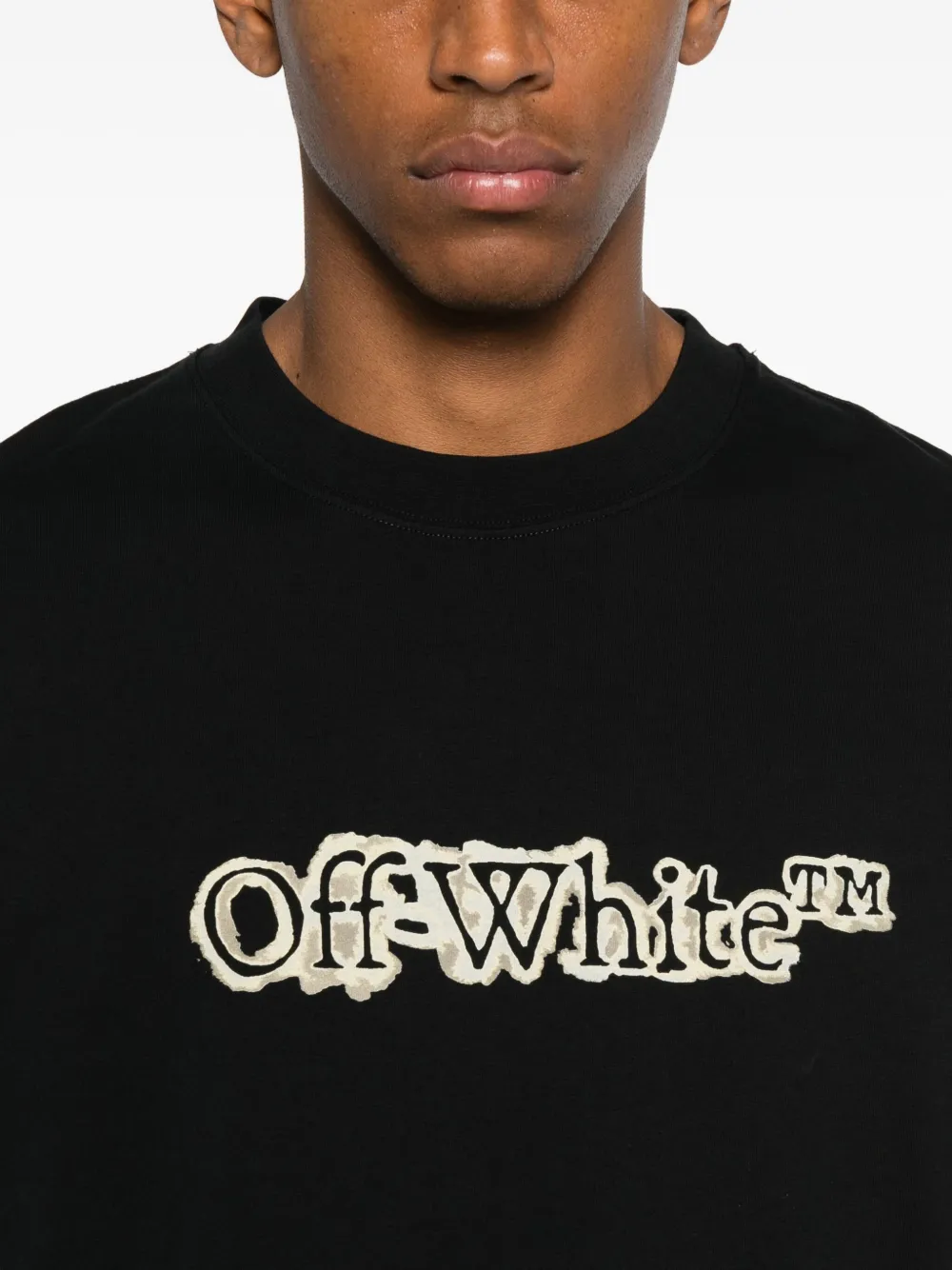 Off-white Arrow Skate Short Sleeve T-shirt In Black