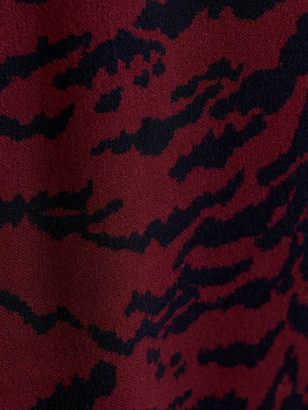 Essentiel Antwerp Tiger-print Midi Skirt In Red
