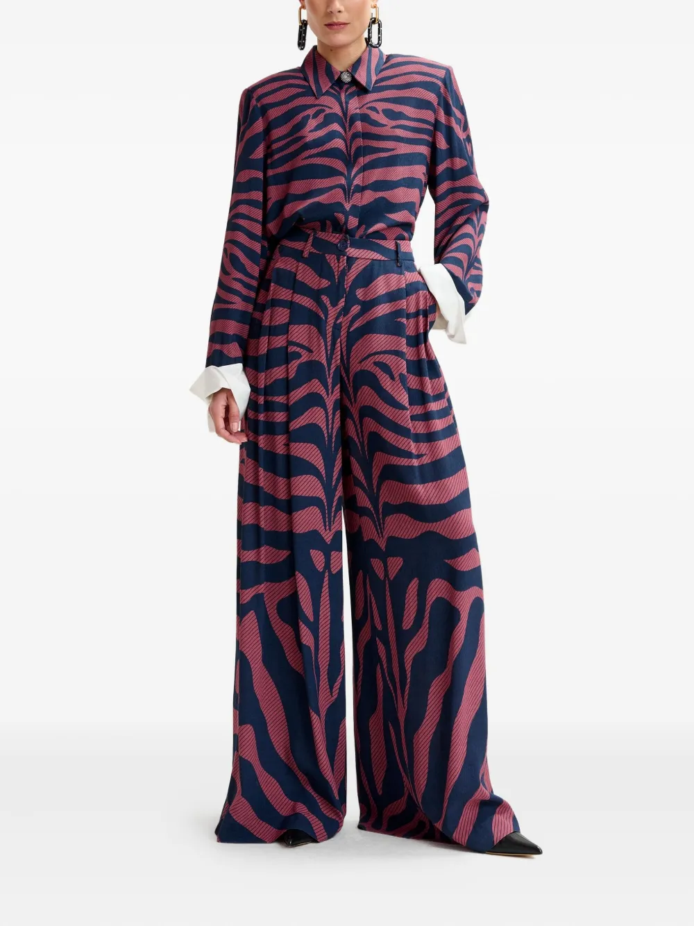 Essentiel Antwerp side-pockets pleated trousers - Roze