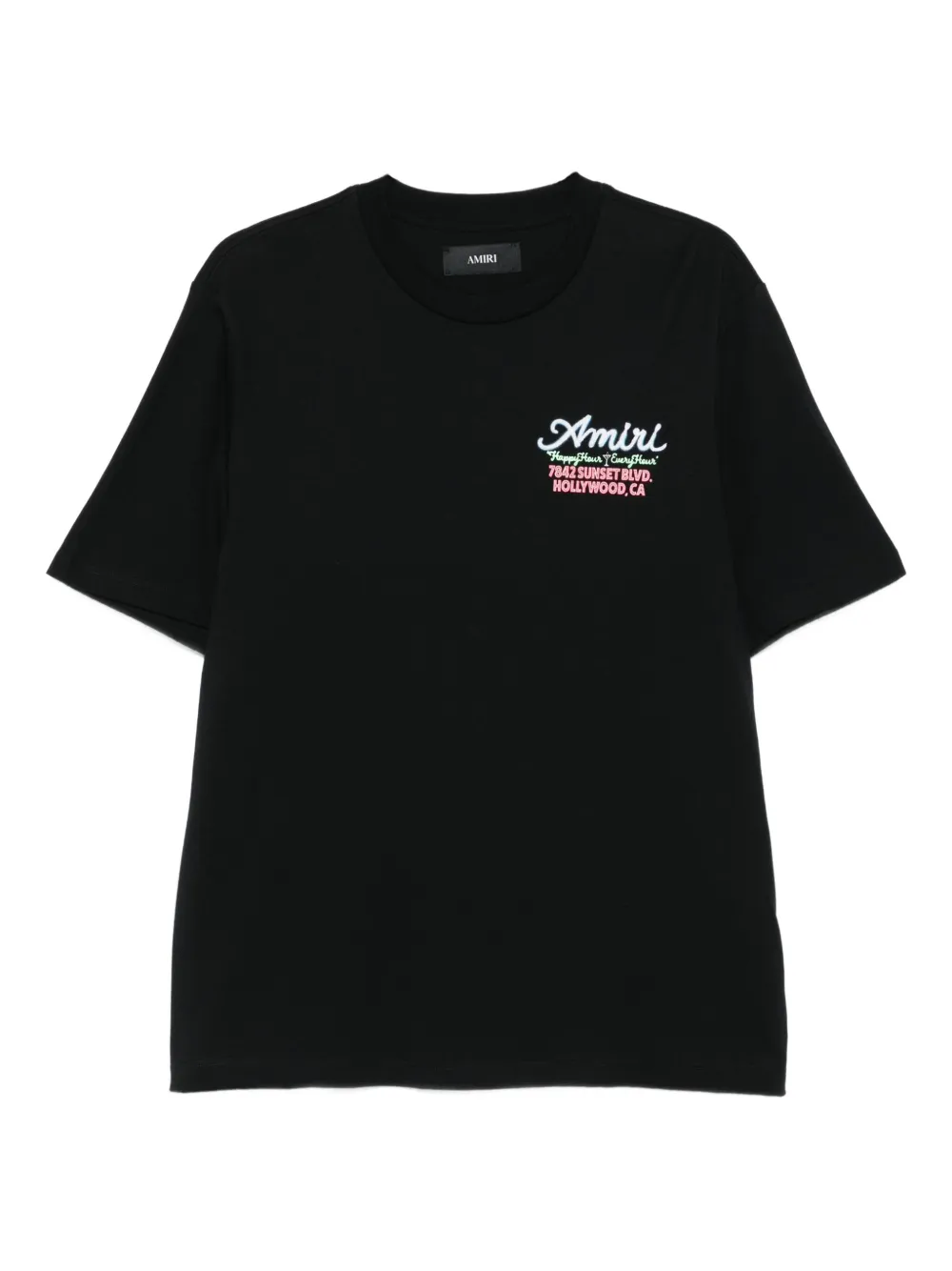AMIRI logo-embroidered T-shirt | Black | Image 1