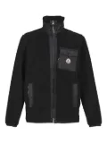 Moncler panelled logo-patch jacket - Black