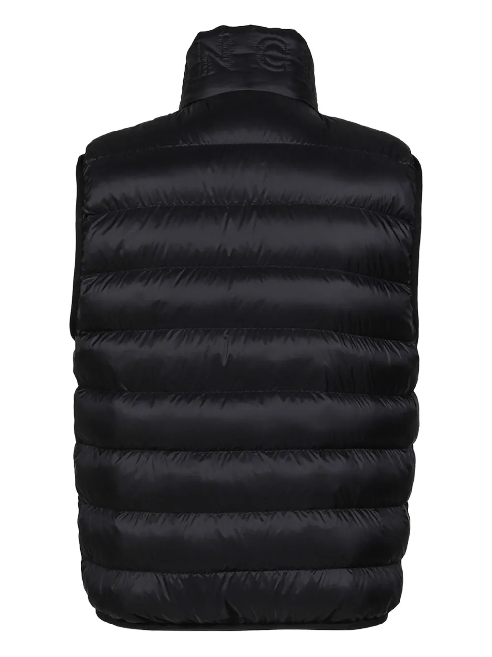 Moncler Quilted Logo-patch Gilet In Black
