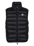 Moncler quilted logo-patch gilet - Black