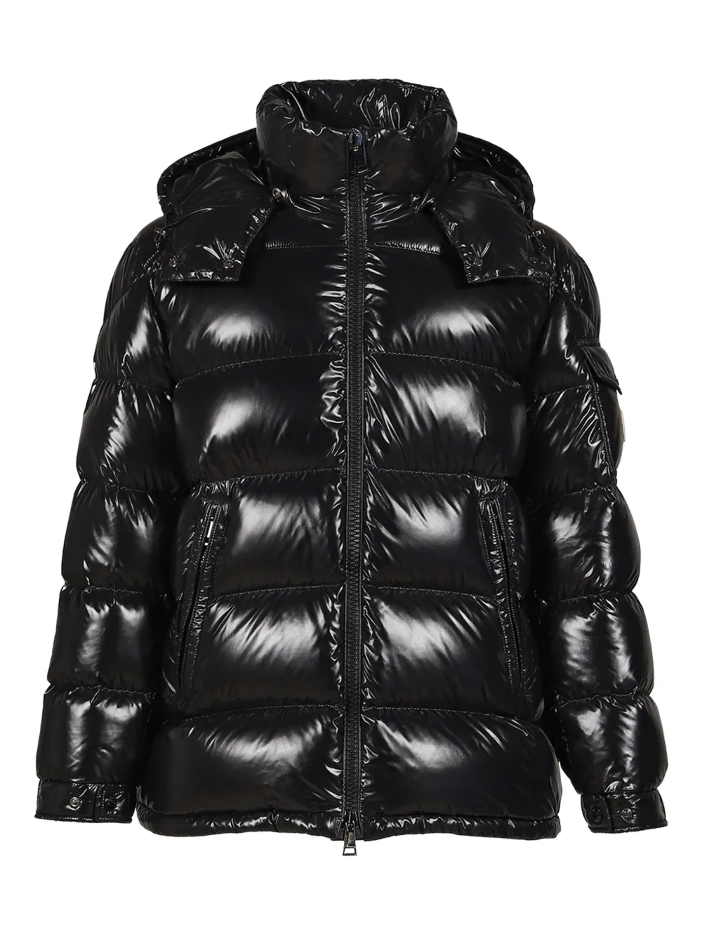 Moncler chamarra capitonada con capucha | negro | Image 1