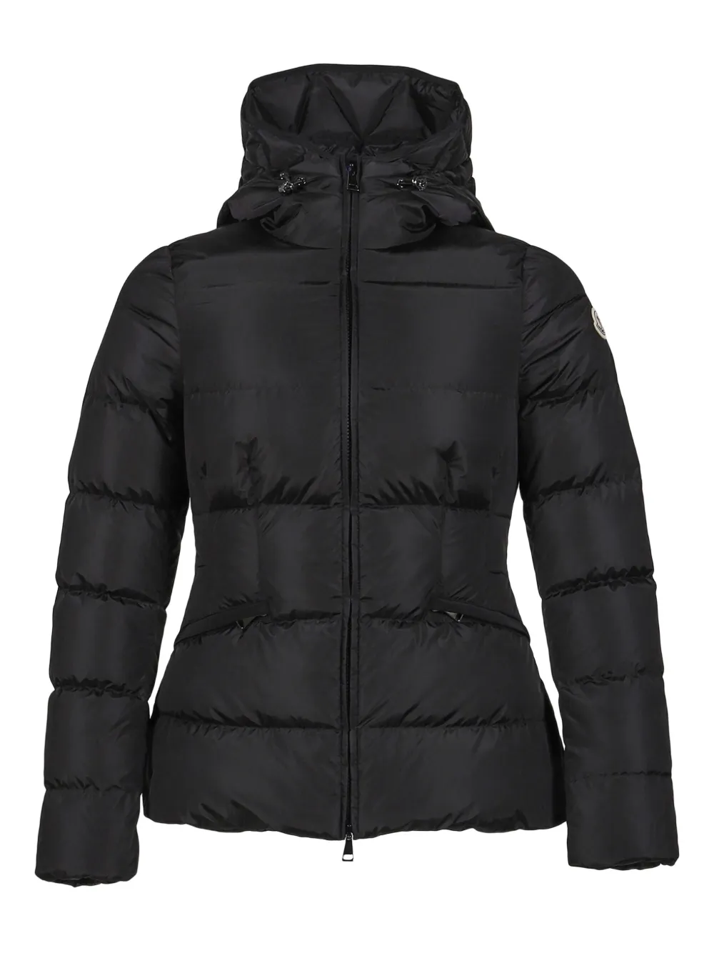 Moncler Hooded Quilted Jacket In Black