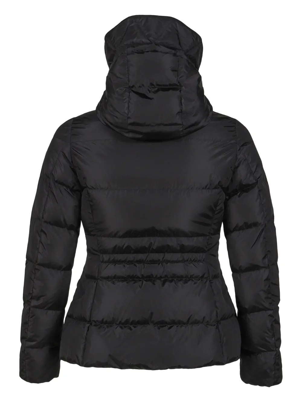 Moncler Hooded Quilted Jacket In Black