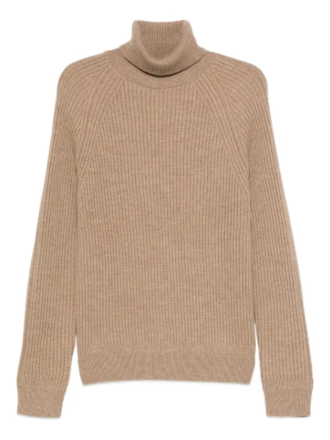 Zanone ribbed turtleneck sweater