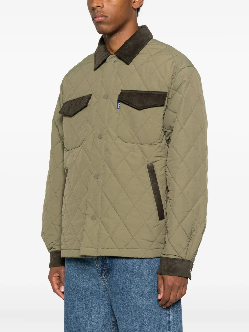 Maison Labiche Jack met ribfluwelen afwerking Groen