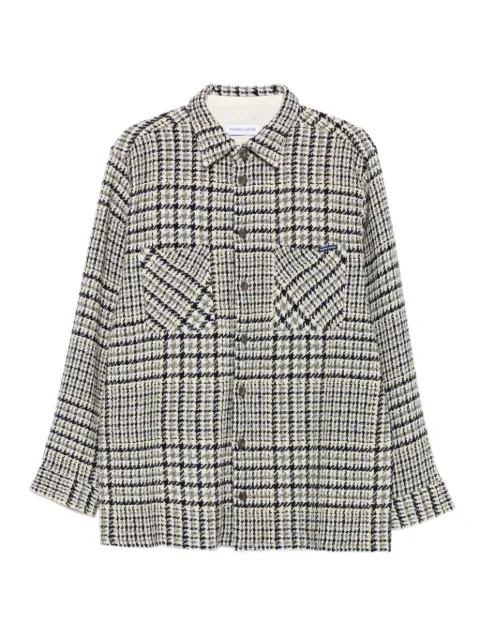 Maison Labiche houndstooth check shirt