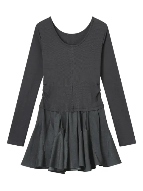 b+ab long-sleeve ruffled dress