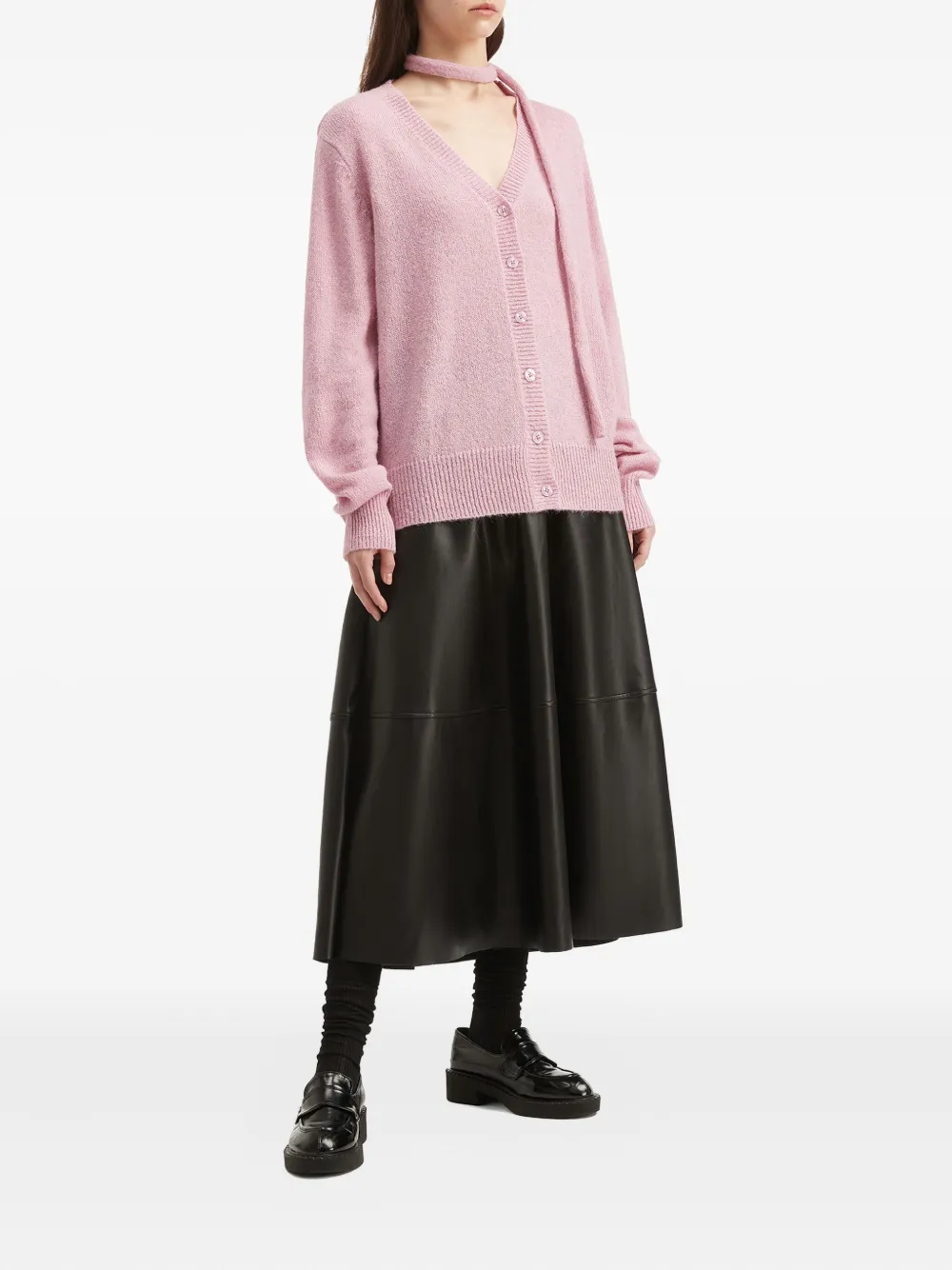 b+ab tie-neck V-neck cardigan | Cardigans | Image 2