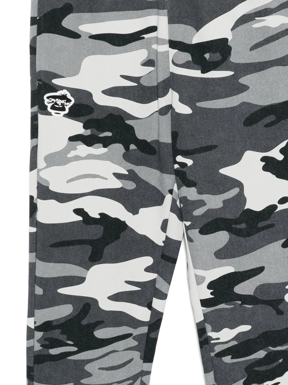 AAPE BY *A BATHING APE Broek met logopatch Grijs