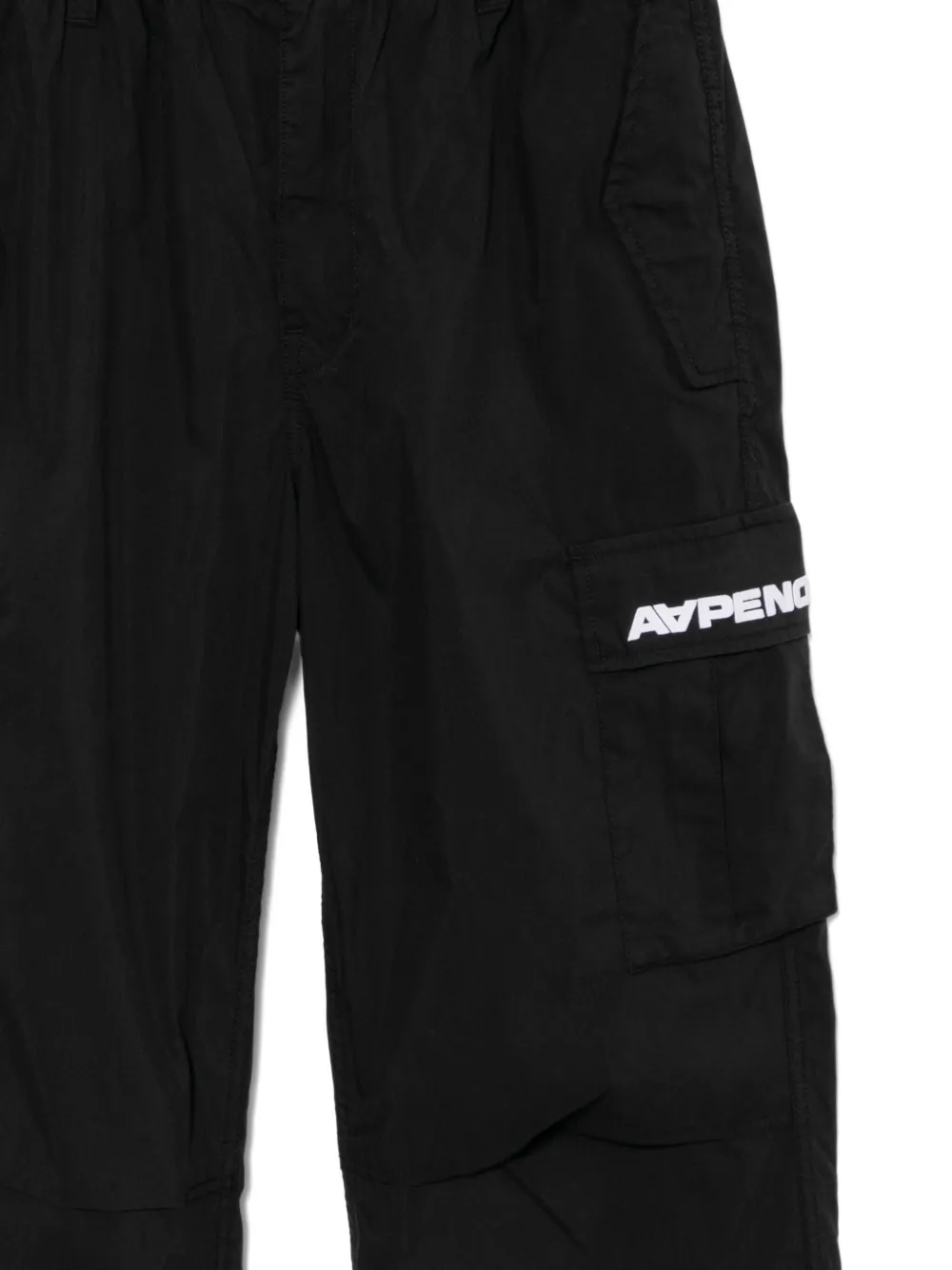 Aape By A Bathing Ape Logo-patched Trousers In Black