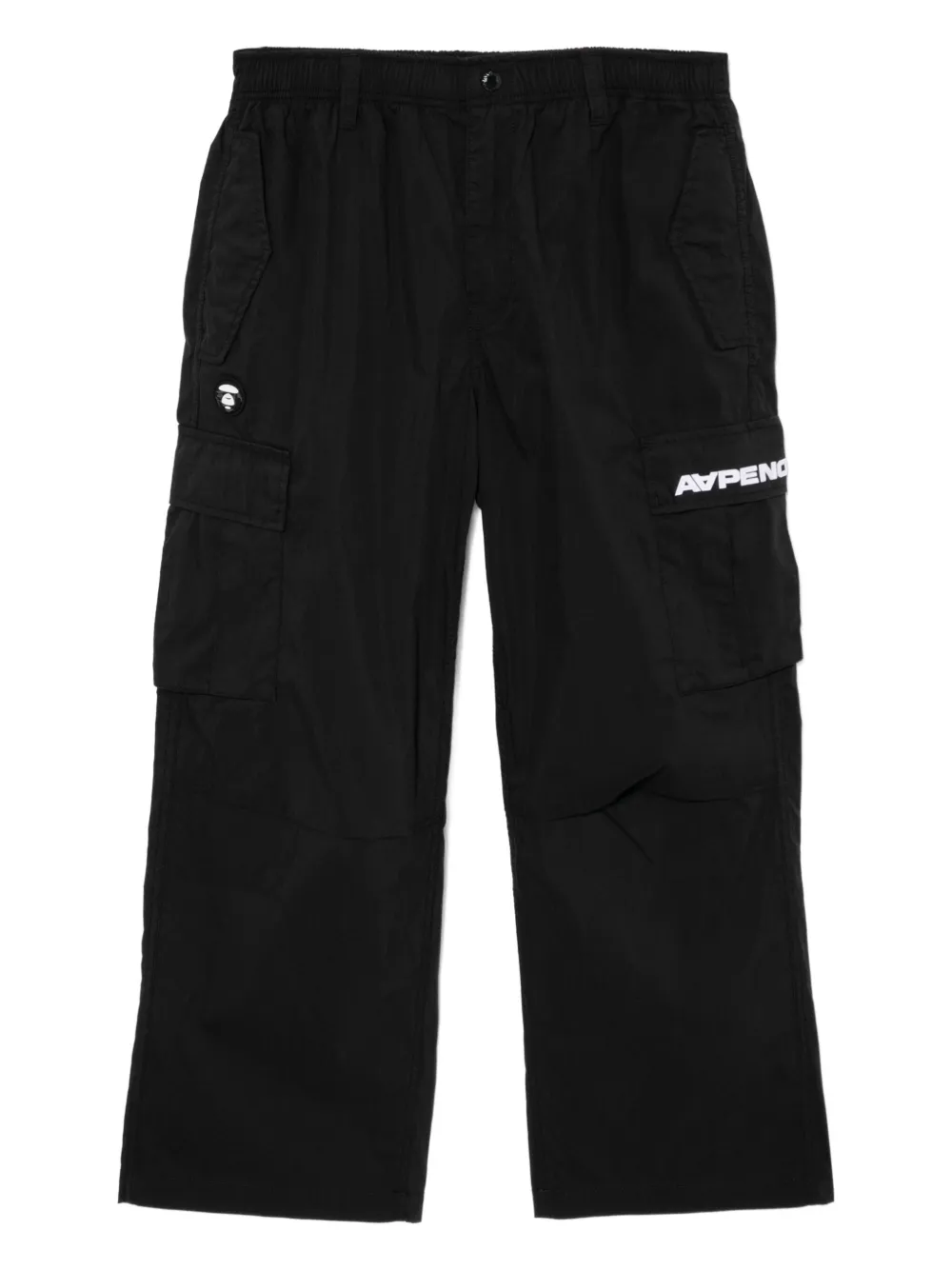 AAPE BY *A BATHING APE® logo-patched trousers | Black | Image 1