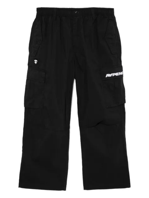 AAPE BY *A BATHING APE® pantalon à patch logo