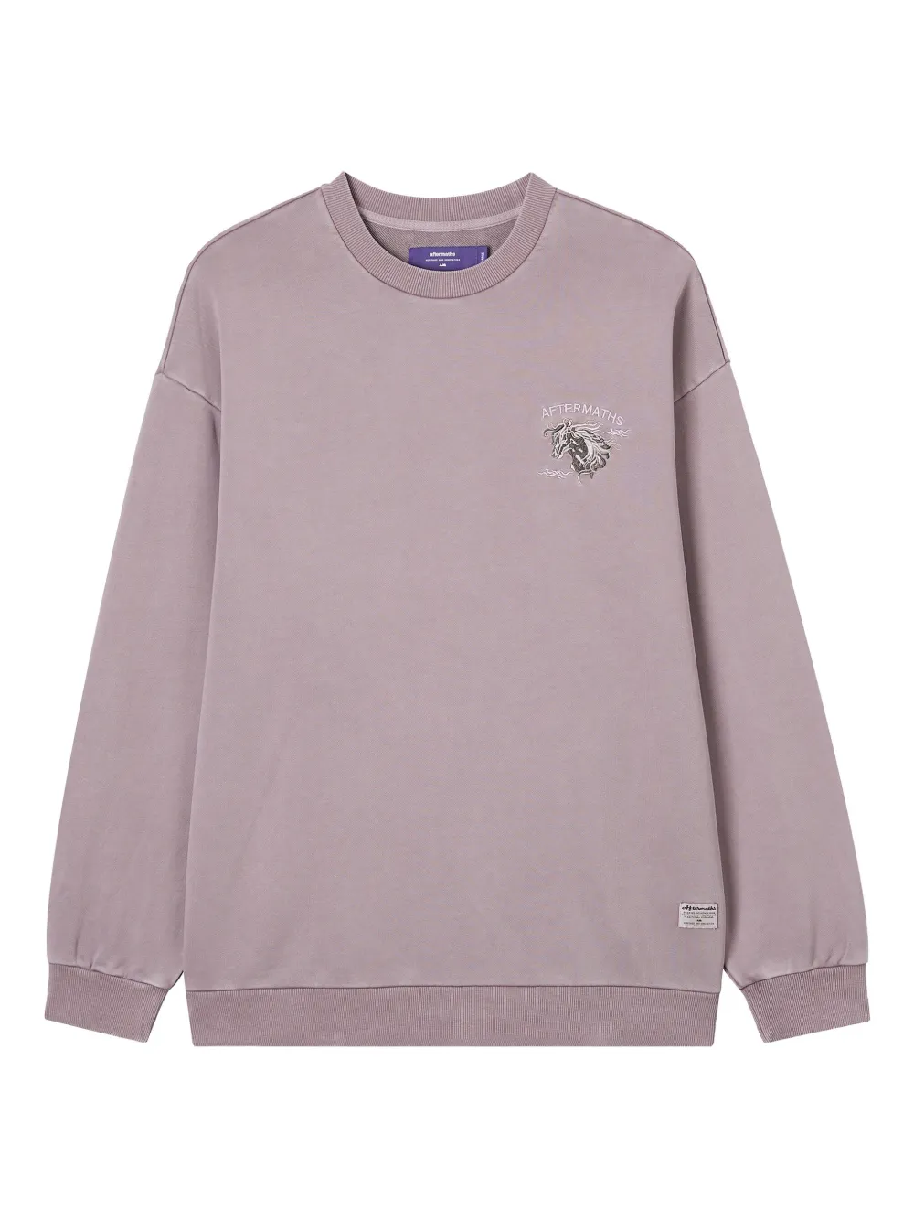 aftermaths horse-print crew-neck sweatshirt | Pink | Image 1