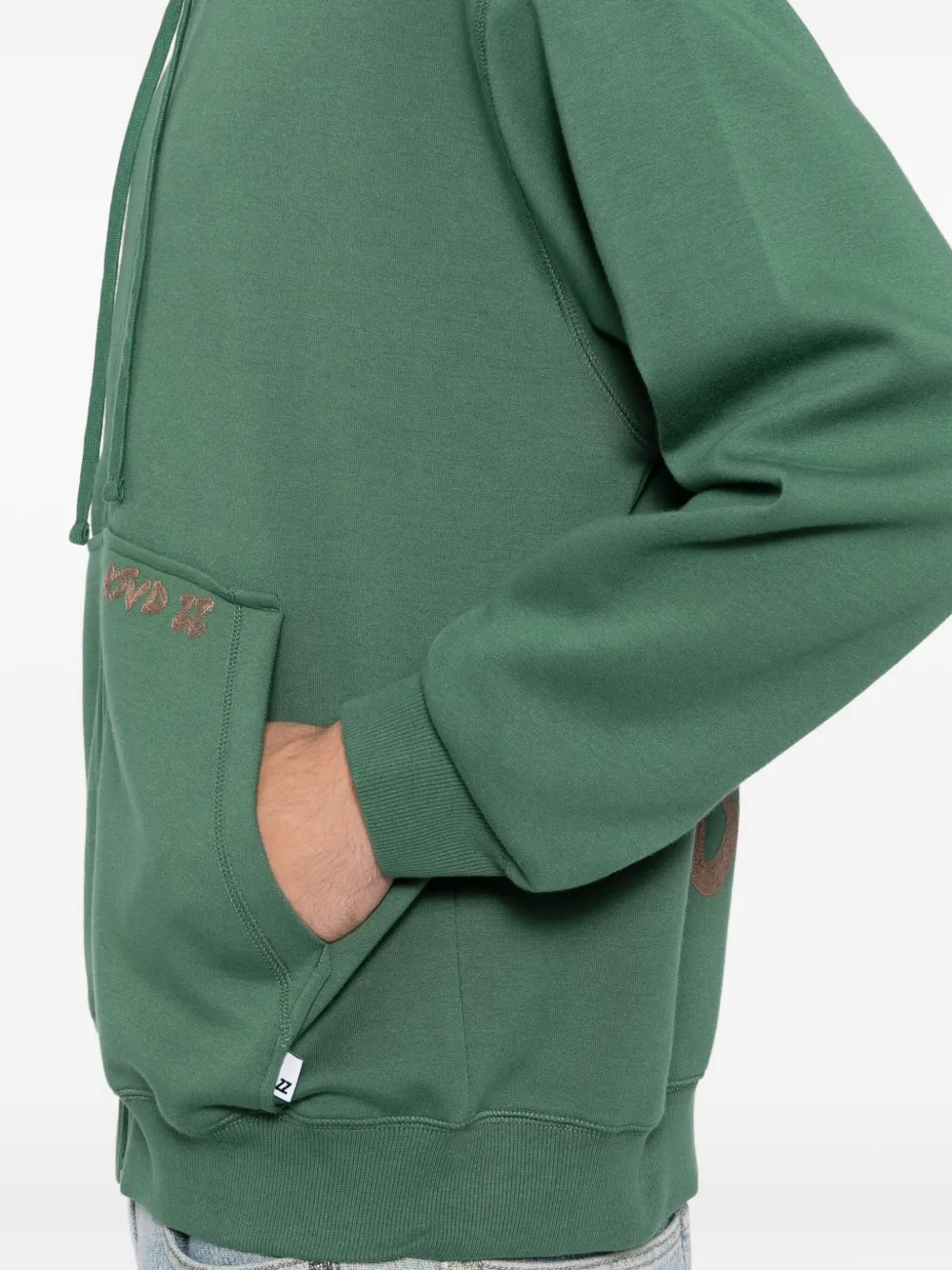 izzue Hoodie met borduurwerk Groen