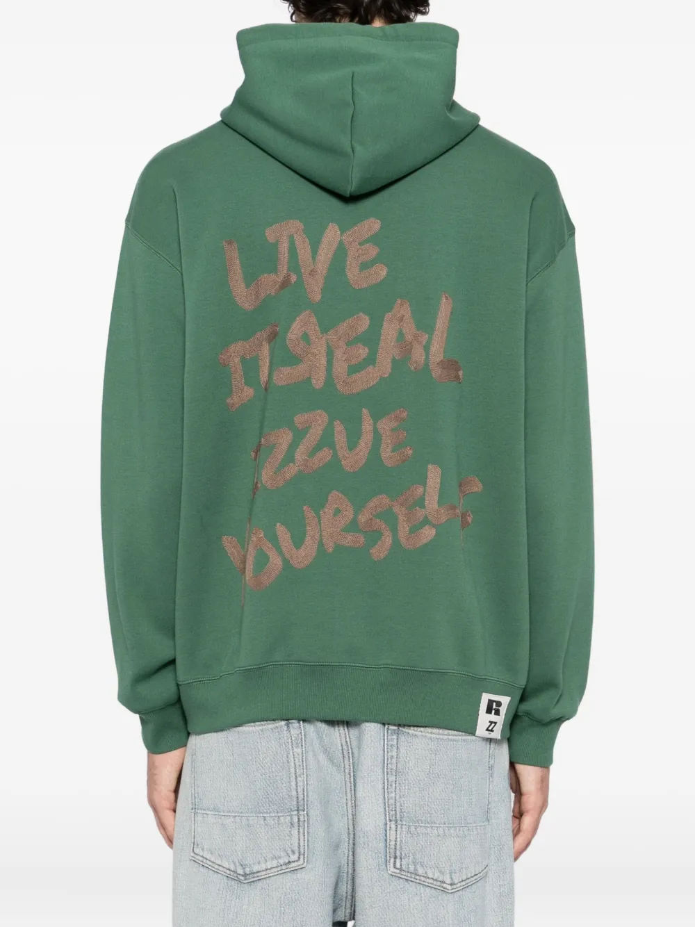 izzue Hoodie met borduurwerk Groen