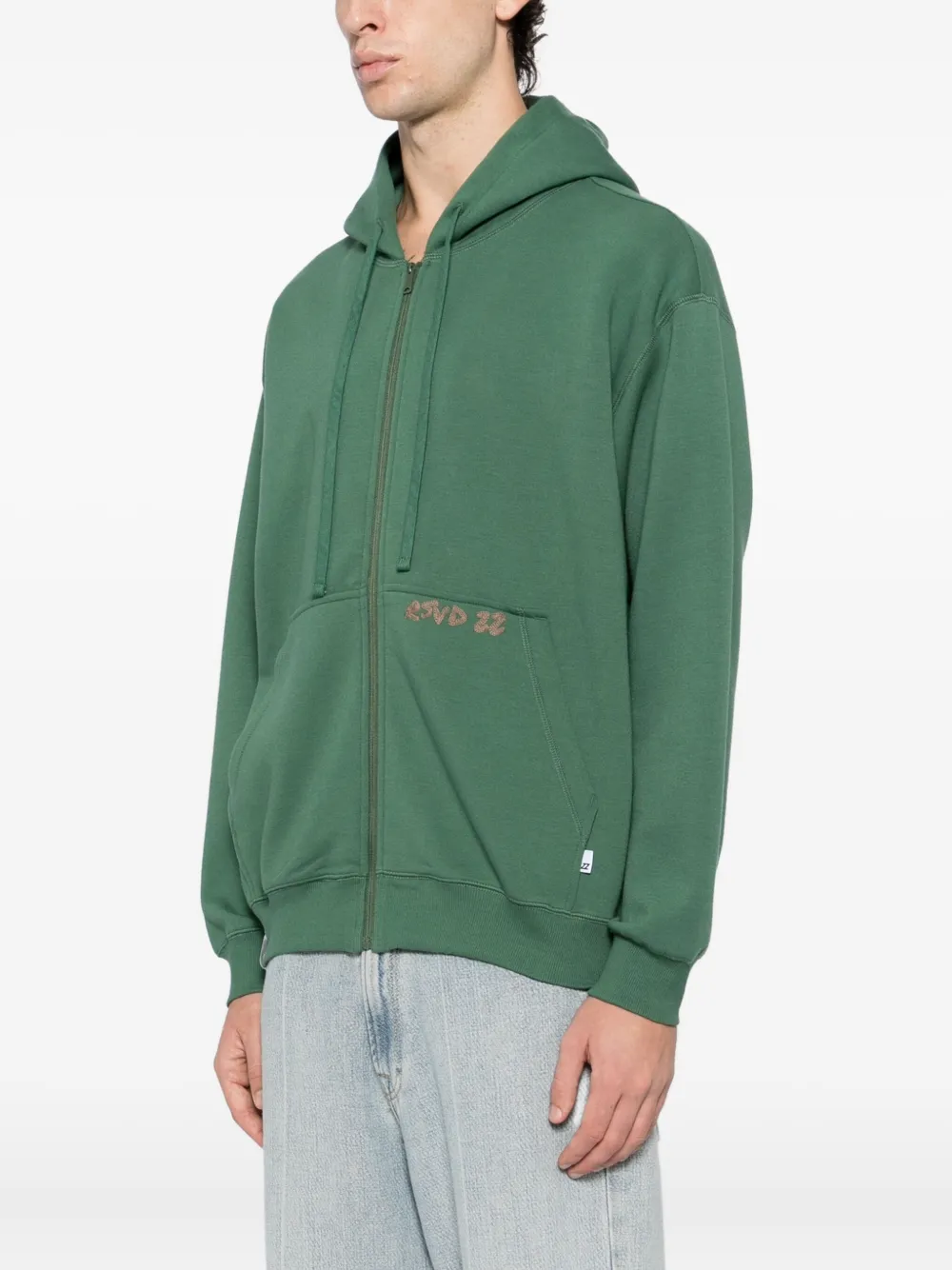 izzue Hoodie met borduurwerk Groen