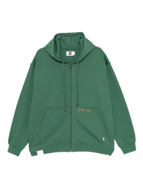 izzue graphic-embroidered hoodie