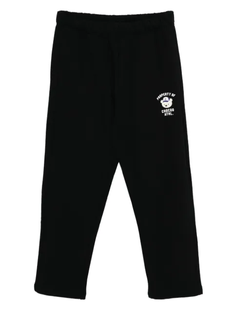 CHOCOOLATE logo-printed trousers
