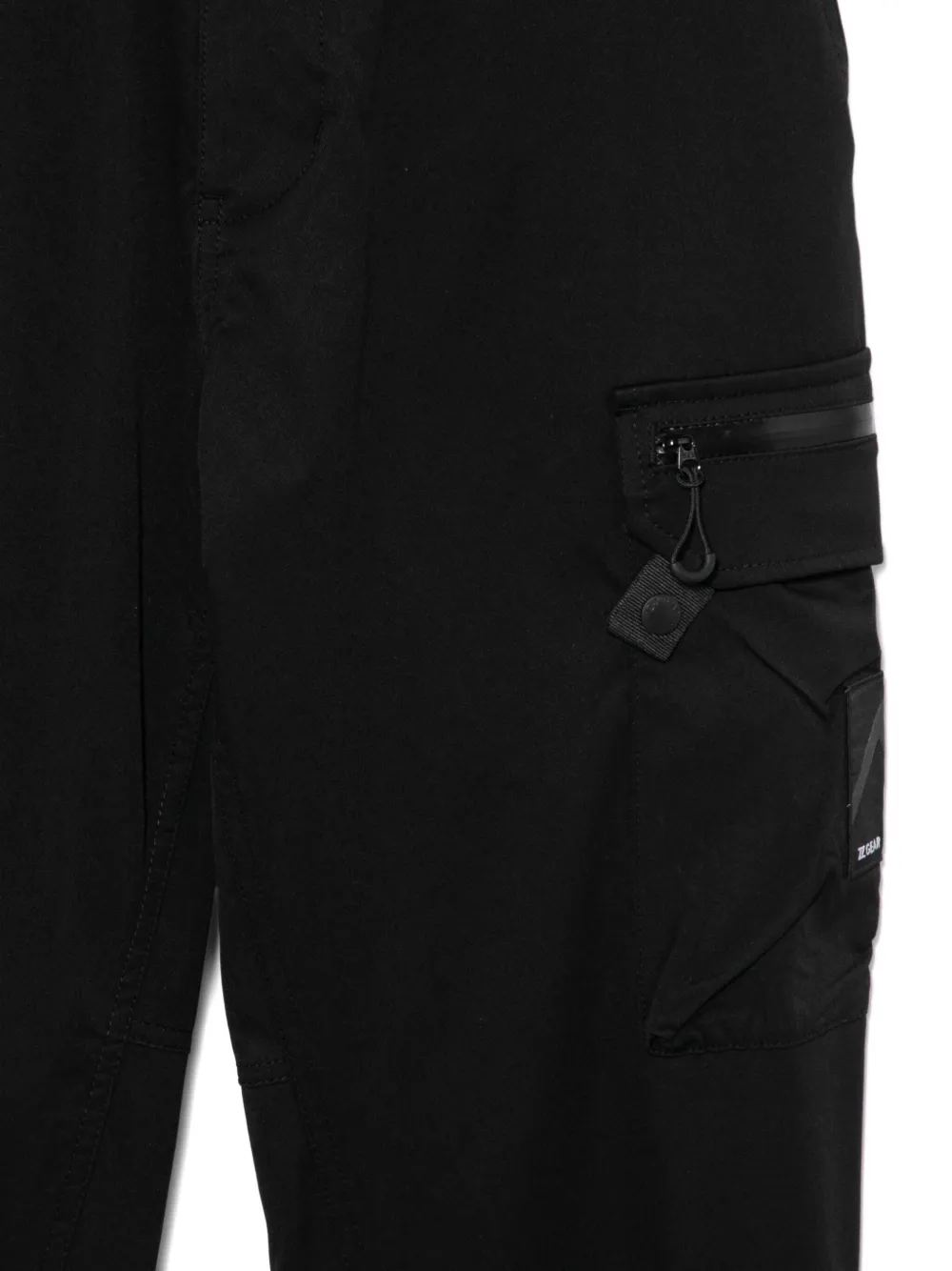 izzue Broek met logopatch Zwart