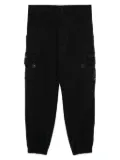 izzue logo-patched trousers - Black