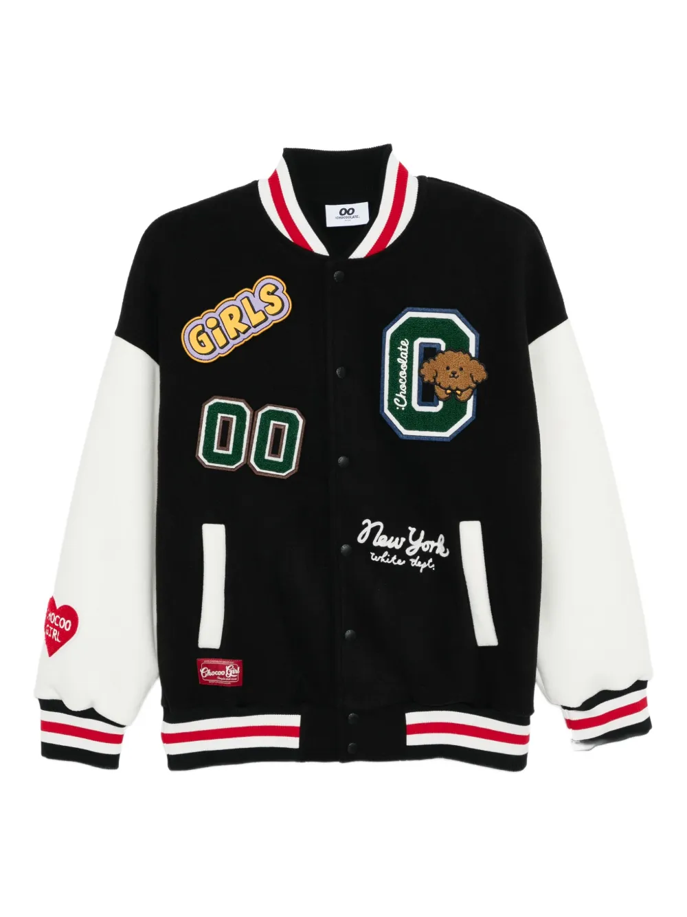 Chocoolate Logo-embroidered Jacket In Black